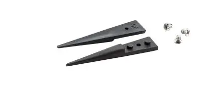Produktfoto 1 von ideal-tek Kohlenstofffaser Pinzettenspitzen, 40 mm, Spitze Gerade 5-teilig ESD-Sicherheit