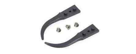 Produktfoto 1 von ideal-tek Kohlenstofffaser Pinzettenspitzen, 40 mm, Spitze Fein, Gebogen 5-teilig ESD-Sicherheit