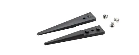 Produktfoto 1 von ideal-tek Kohlenstofffaser Pinzettenspitzen, 40 mm, Spitze Gerade 5-teilig ESD-Sicherheit