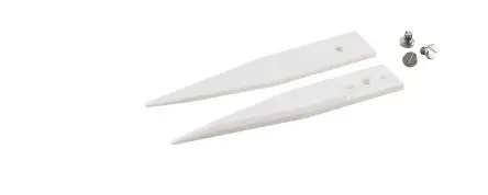 Produktfoto 1 von ideal-tek Zirkoniumoxidverstärktes Aluminium Pinzettenspitzen, 55 mm, Spitze Fein, Gerade 5-teilig ESD-Sicherheit