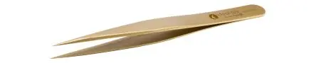 Produktfoto 1 von ideal-tek Messing Pinzette, 125mm, Spitze Gerade, Fein 1-teilig