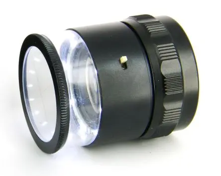 Produktfoto 1 von ideal-tek Lupe Typ Juwelierlupe 10x-fach Beleuchtet Ø 30 mm