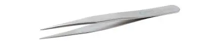 Produktfoto 1 von ideal-tek Edelstahl Pinzette, 115mm, Spitze Gerade Antimagnetisch 1-teilig