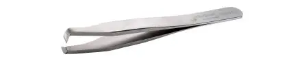 Produktfoto 1 von ideal-tek Kohlenstoffstahl Pinzette, 115mm, Spitze Abgewinkelt 1-teilig