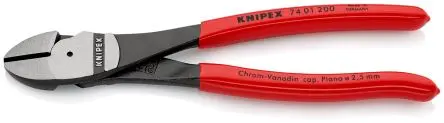 Produktfoto 1 von Knipex Knipex Mit abgeflachter Kante Seitenschneider Schließer (NO) 200mm / Backen 10mm, Schneidleistung 4.2 mm