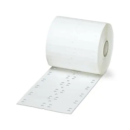 Produktfoto 1 von Phoenix Contact WMTB Kabelmarkierung, Beschriftung: Blind, Weiß, Ø 6 mm - 136 mm, 48 mm x 15mm