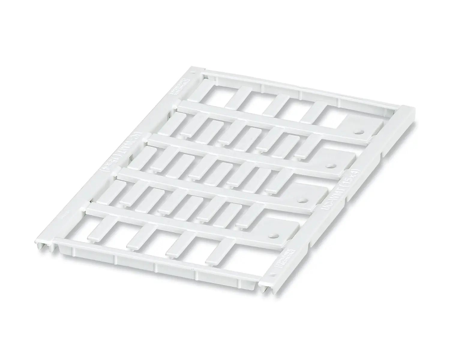 Produktfoto 1 von Phoenix Contact UC-WMT Kabelmarkierung, Beschriftung: Blind, Weiß, Ø 0.6 mm - 5 mm, 4 mm x 15 mm