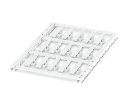 Produktfoto 1 von Phoenix Contact UCT-WMTBA Kabelmarkierung, Beschriftung: Blind, Weiß, Ø 5 mm - 5 mm, 33.1 mm x 6.1mm