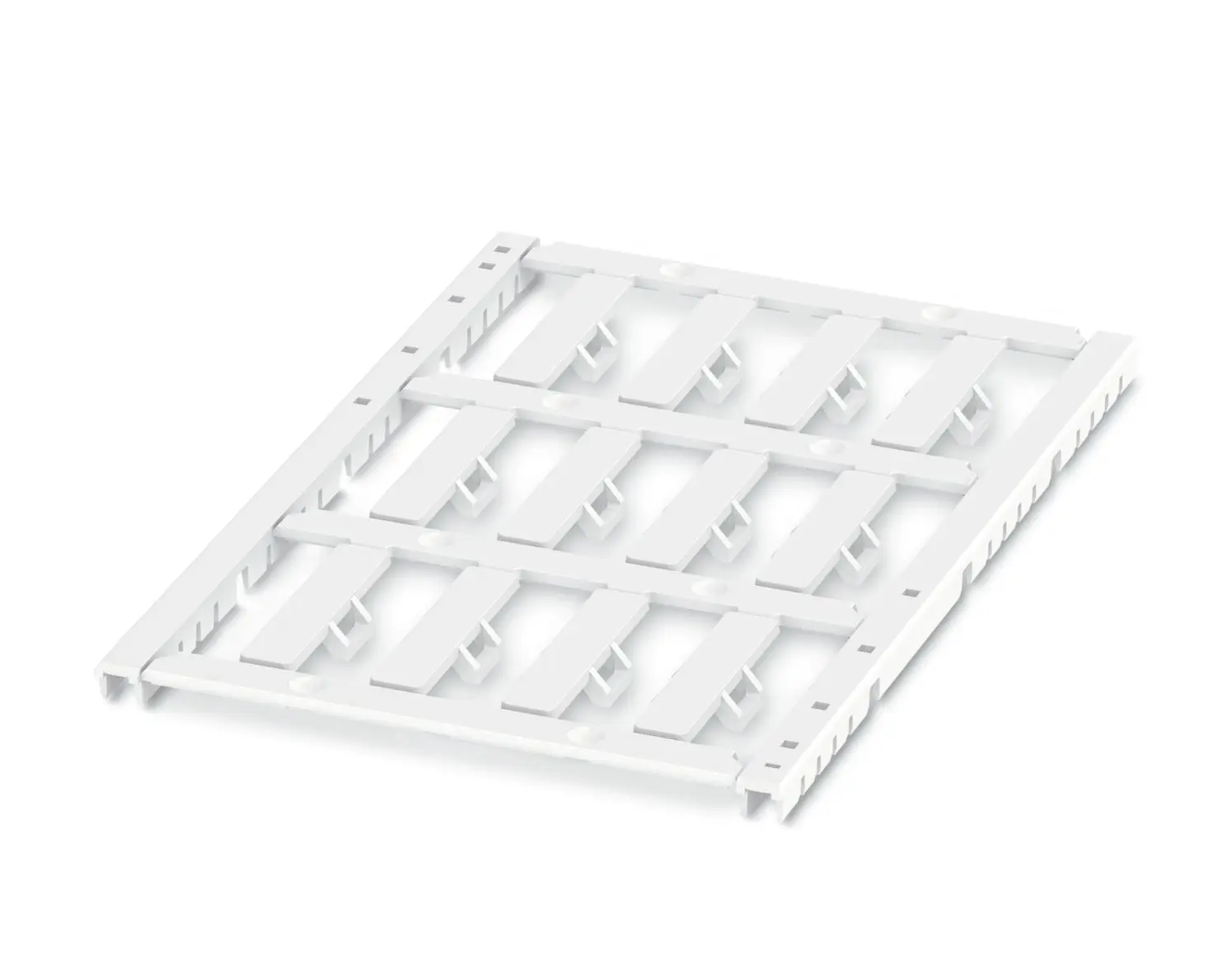 Produktfoto 1 von Phoenix Contact UCT-WMTBA Kabelmarkierung, Beschriftung: Blind, Weiß, Ø 6 mm - 6 mm, 24 mm x 4 mm