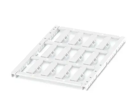 Produktfoto 1 von Phoenix Contact UCT-WMTBA Kabelmarkierung, Beschriftung: Blind, Weiß, Ø 6 mm - 6 mm, 24 mm x 4mm