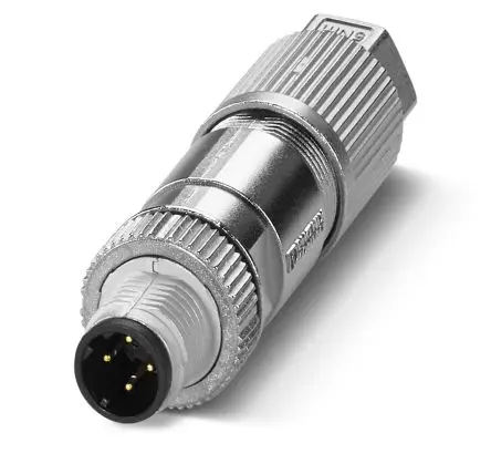 Produktfoto 1 von Phoenix Contact SACC M12 Rundsteckverbinder Stecker 4-polig Stecker 0.5A Kabel IP65, IP67