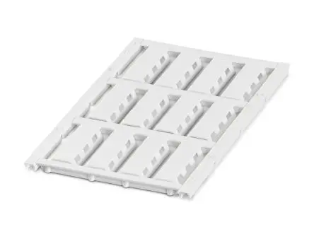 Produktfoto 1 von Phoenix Contact UC-WMTBA Kabelmarkierung, Beschriftung: Blind, Weiß, Ø 6 mm - 6 mm, 29 mm x 13.5mm
