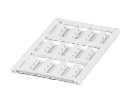 Produktfoto 1 von Phoenix Contact UC-WMTBA Kabelmarkierung, Beschriftung: Blind, Weiß, Ø 4 mm - 4 mm, 24 mm x 10mm