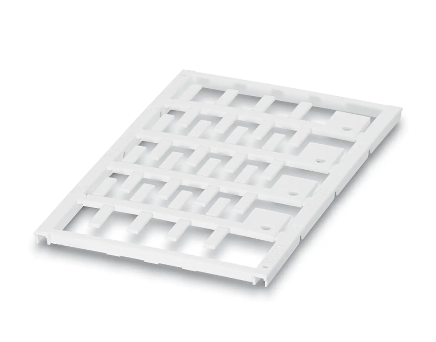 Produktfoto 1 von Phoenix Contact UC-WMT Kabelmarkierung, Beschriftung: Blind, Weiß, Ø 0.6 mm - 10 mm, 4 mm x 12 mm