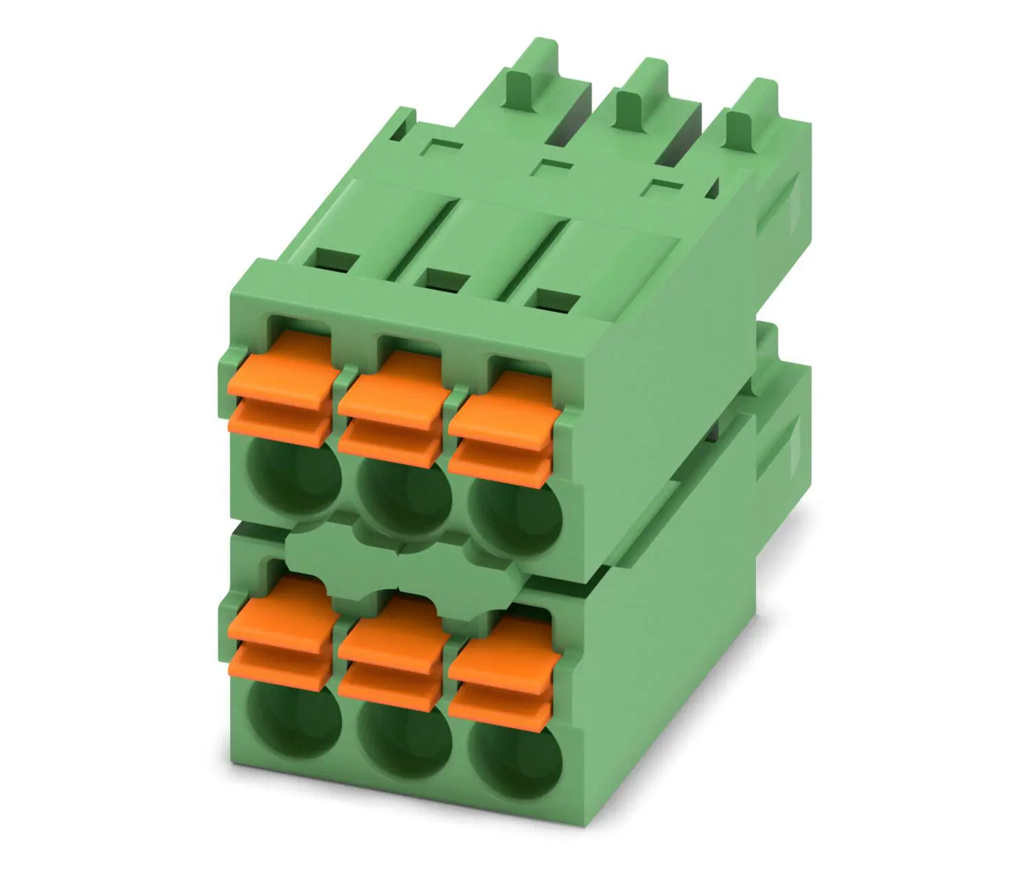 Produktfoto 1 von Phoenix Contact 62, SPC 5/ 4-STCL-7 Steckbarer Klemmenblock Steckverbinder 12-Kontakte 3.5mm-Raster Gerade