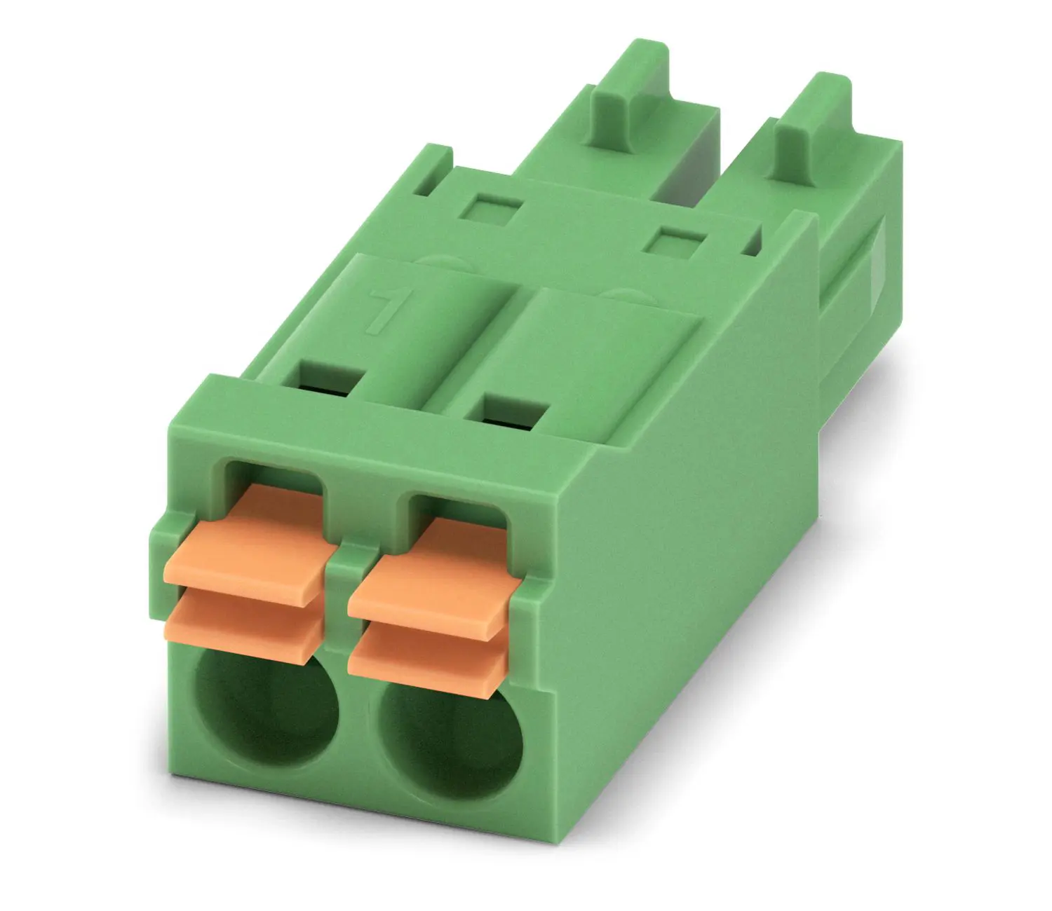Produktfoto 1 von Phoenix Contact FMC 1,5/ 2-ST-3,81 Steckbarer Klemmenblock Steckverbinder 2-Kontakte 3.81mm-Raster Gerade