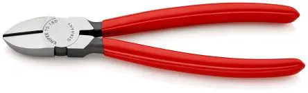 Produktfoto 1 von Knipex Knipex Mit abgeflachter Kante Seitenschneider Schließer (NO) 180mm / Backen 10mm, Schneidleistung 4 mm