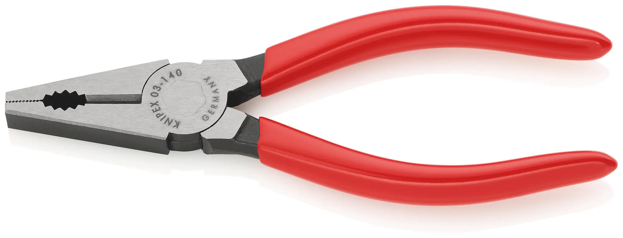 Produktfoto 1 von Knipex Rundzange Schneidkraft → Copper Cable: 9 mm Hard Wire: 1, 8 mm Medium Hard Wire: 2, 8 mm 140 mm
