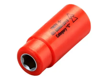 Produktfoto 1 von ITL Insulated Tools Ltd 1/4 in 12-Kant Steckschlüsseleinsatz SW 7 mm Vierkant VDE 1000V zugelassen x 65mm