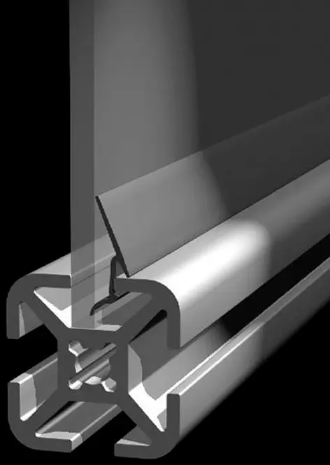 Produktfoto 1 von FlexLink XFET XF Felgenband für Nutgr. 7.2 mm für St.Profil 60 mm, L. 3 m, Kunststoff, Grau