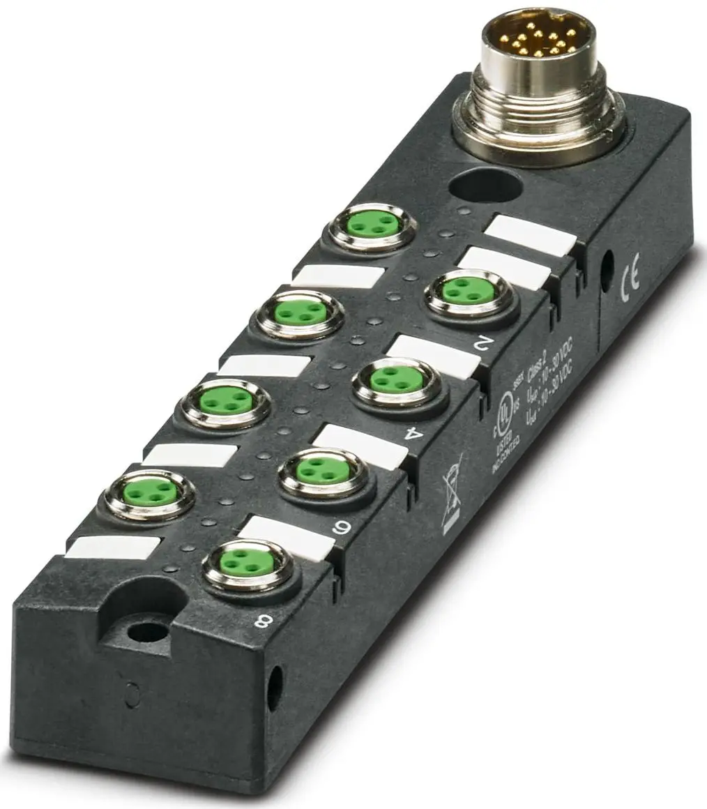 Produktfoto 1 von Phoenix Contact SACB Sensor-Box 8 Anschlüsse 3 Auslässe M8