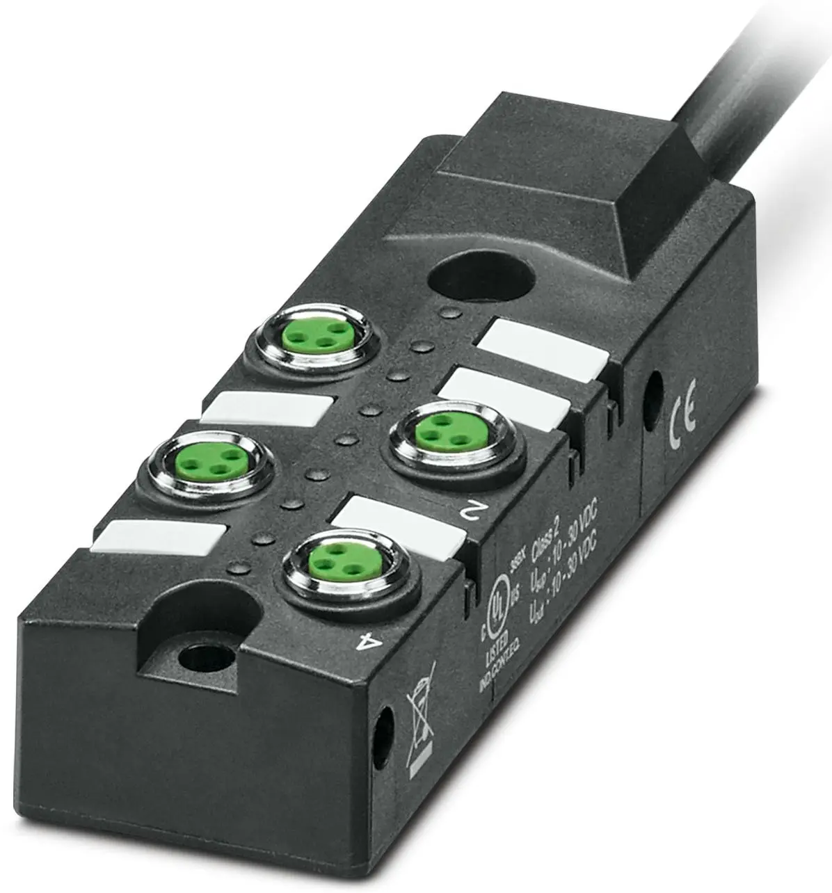 Produktfoto 1 von Phoenix Contact SACB Sensor-Box 4 Anschlüsse 3 Auslässe M8