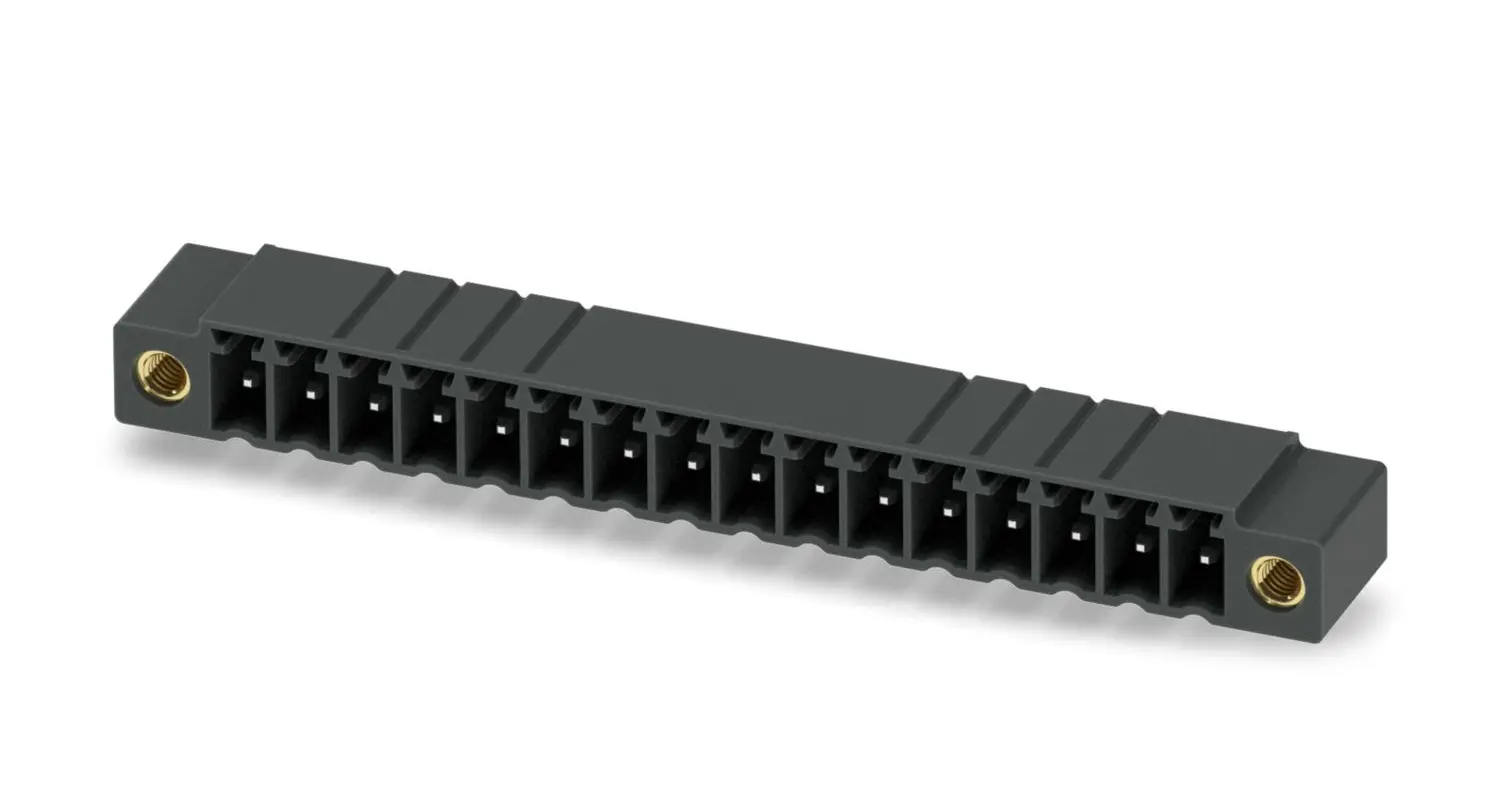 Produktfoto 1 von Phoenix Contact MINI COMBICON Steckbarer Klemmenblock Header 16-Kontakte 3.5mm-Raster gewinkelt