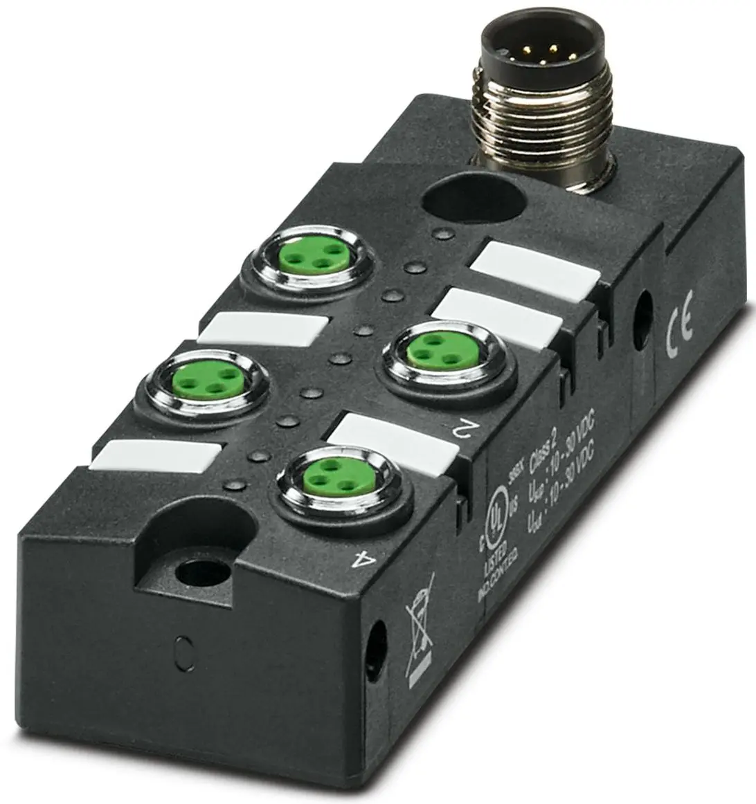Produktfoto 1 von Phoenix Contact SACB Sensor-Box 4 Anschlüsse 3 Auslässe M8