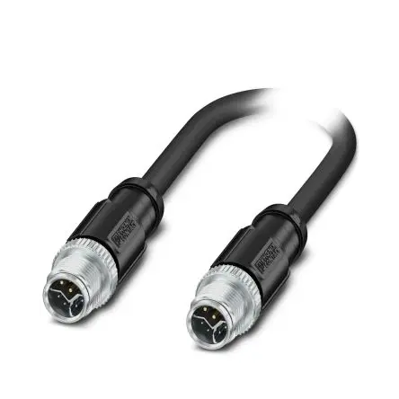 Produktfoto 1 von Phoenix Contact NBC Cat.5 Ethernet-Kabel, 2 m, Schwarz 8 Abgeschirmt Geschirmt, Aussen ø 8.8 mm Außen-ø , Polyamid 66