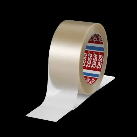 Produktfoto 1 von Tesa 4100 Packband, Polyvinylchloridfolie, Klar, Stärke 65 mm, 50mm x 66 m