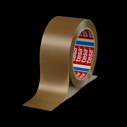 Produktfoto 1 von Tesa 4100 Packband, Polyvinylchloridfolie, Braun, Stärke 65 mm, 50mm x 66 m