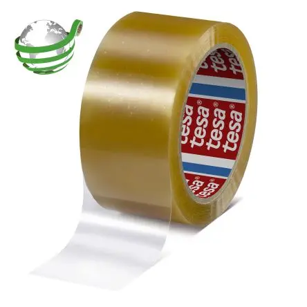 Produktfoto 1 von Tesa 60400 Packband, Polymilchsäure, Klar, Stärke 55 μm, 50mm x 66 m