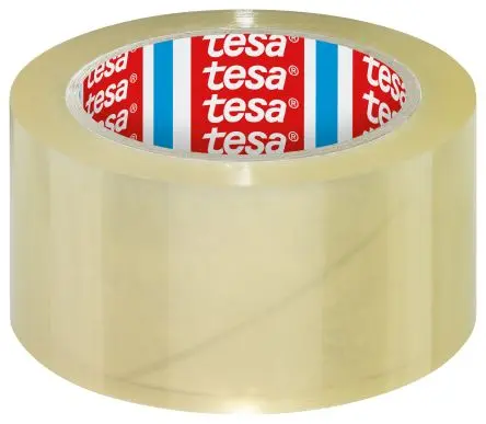 Produktfoto 1 von Tesa 4195 Hochleistungs-Kartonverschlussband, Polypropylen, Klar, Stärke 60 μm, 50mm x 66 m