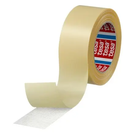 Produktfoto 1 von Tesa 4934 Doppelseitiges Gewebeband, Weiß bis 60 °C, Stärke 0.2 mm 35N/cm Tuch, 50mm x 25 m
