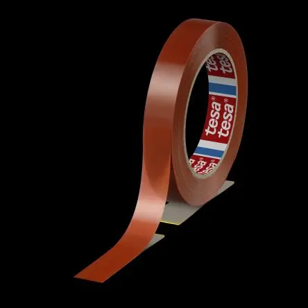 Produktfoto 1 von Tesa 4287 Tensilised-Umreifungsband, Polypropylen, Orange, Stärke 79 μm, 19mm x 66 m