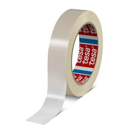 Produktfoto 1 von Tesa 51128 Weiches, zugfestes Polypropylenband, Mono-orientiertes Polypropylen, Klar, Stärke 60 μm, 25mm x 66 m
