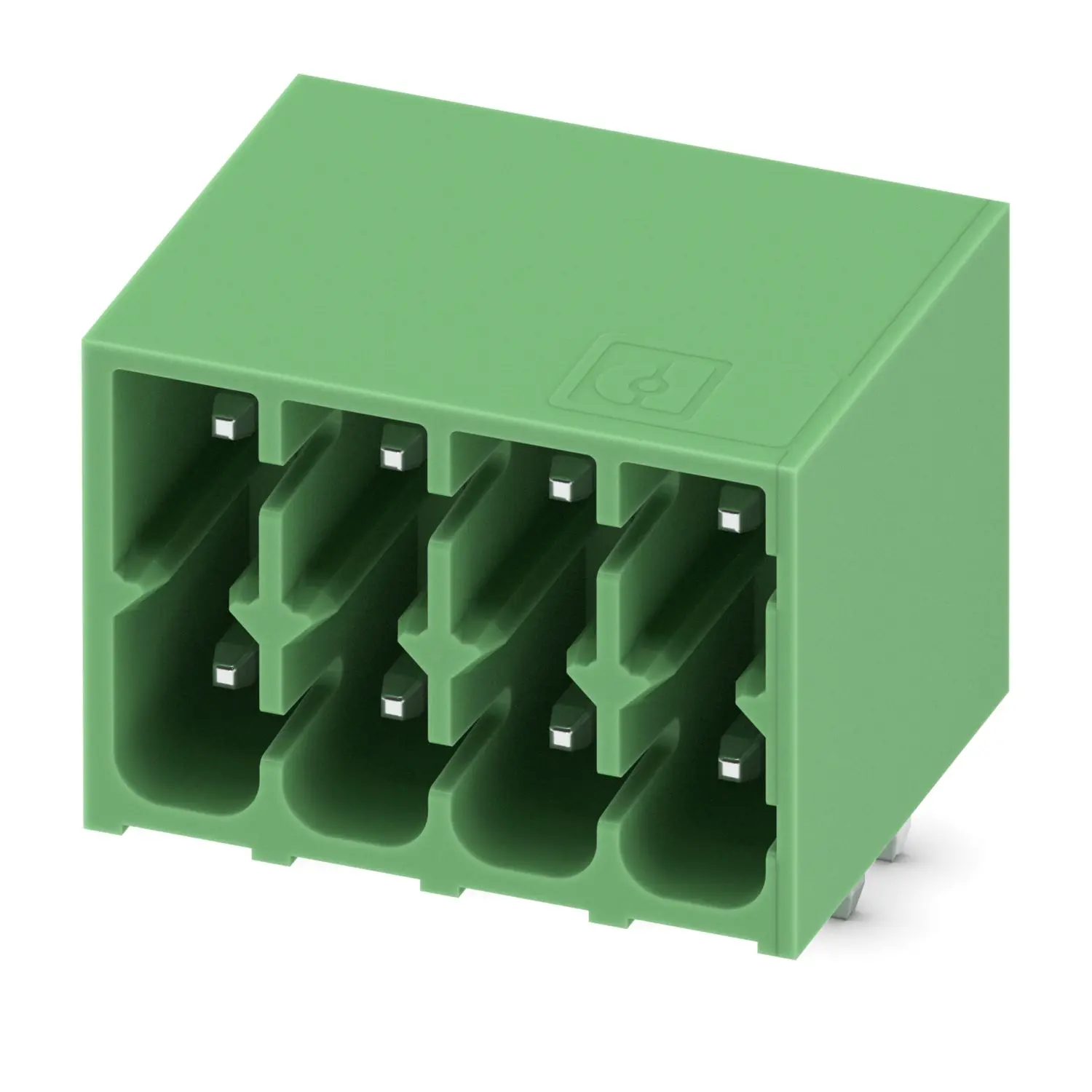 Produktfoto 1 von Phoenix Contact DMC Steckbarer Klemmenblock Header 4-Kontakte 3.5mm-Raster gewinkelt
