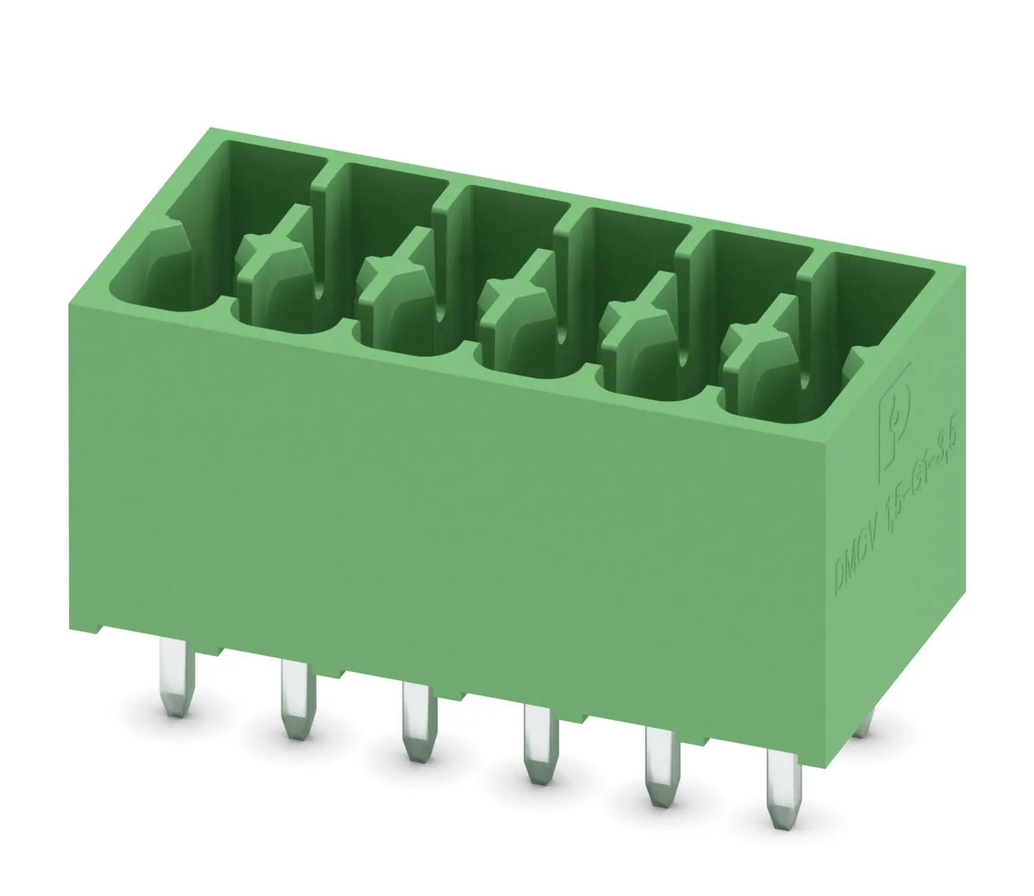 Produktfoto 1 von Phoenix Contact DMCV Steckbarer Klemmenblock Header 3.5mm-Raster Gerade