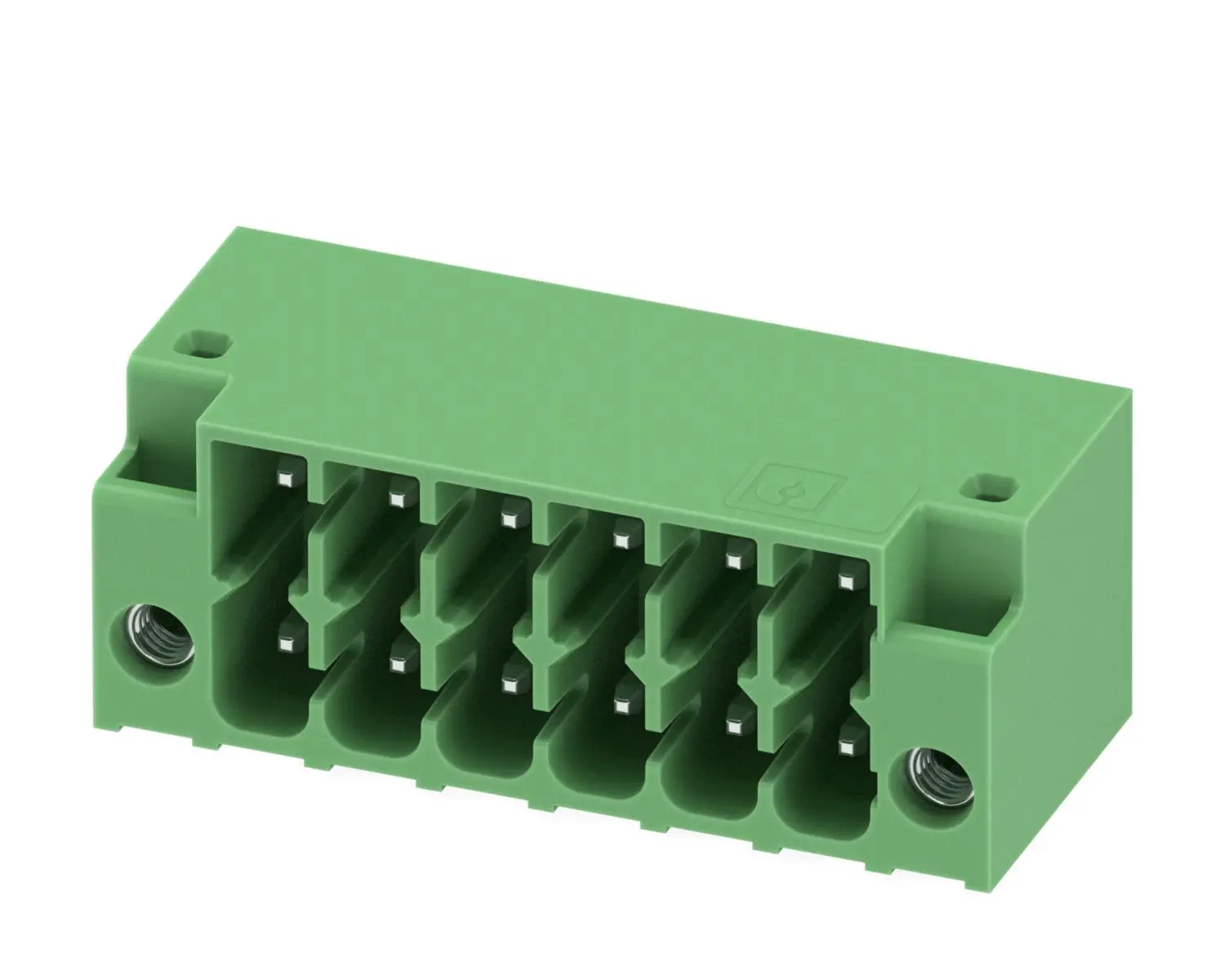 Produktfoto 1 von Phoenix Contact DMC Steckbarer Klemmenblock Header 6-Kontakte 3.5mm-Raster gewinkelt