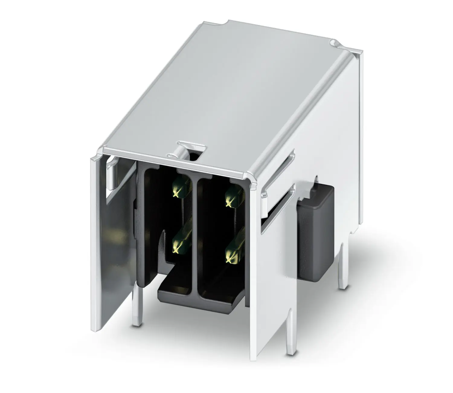 Produktfoto 1 von Phoenix Contact DMC Steckbarer Klemmenblock Header 2-Kontakte 2.54mm-Raster gewinkelt