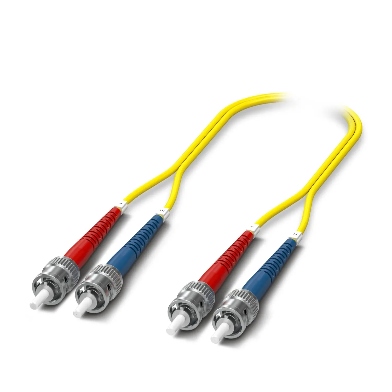 Produktfoto 1 von Phoenix Contact FOC-ST:PA-ST:PA-OS2:D01/5 LWL-Kabel 5 m 2-Fasern, Raucharm halogenfrei Gelb