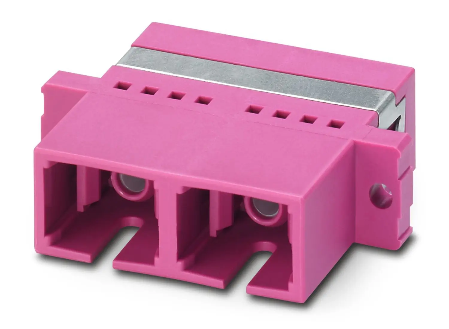 Produktfoto 1 von Phoenix Contact LWL-Adapter, SC, Multimodus, 0.2dB IL, 50/125 μm, Kabel ø 2.5 mm, Violett