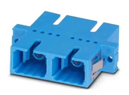 Produktfoto 1 von Phoenix Contact LWL-Adapter, SC, Singlemode, 0.2dB IL, 9/125 μm, Kabel ø 2.5 mm, Blau