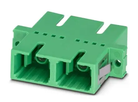 Produktfoto 1 von Phoenix Contact LWL-Adapter, SC, Singlemode, 0.2dB IL, 9/125 μm, Kabel ø 2.5 mm, Grün