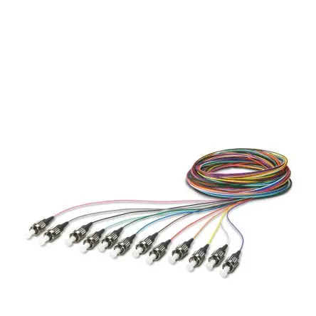 Produktfoto 1 von Phoenix Contact LWL-Kabel 2.5 m 12-Fasern, Kunststoff Silber, Glänzend 125 μm