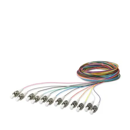 Produktfoto 1 von Phoenix Contact FOC-PT9:ST-OM2/2.5 LWL-Kabel 2.5 m 12-Fasern, Kunststoff Silber, Glänzend 125 μm