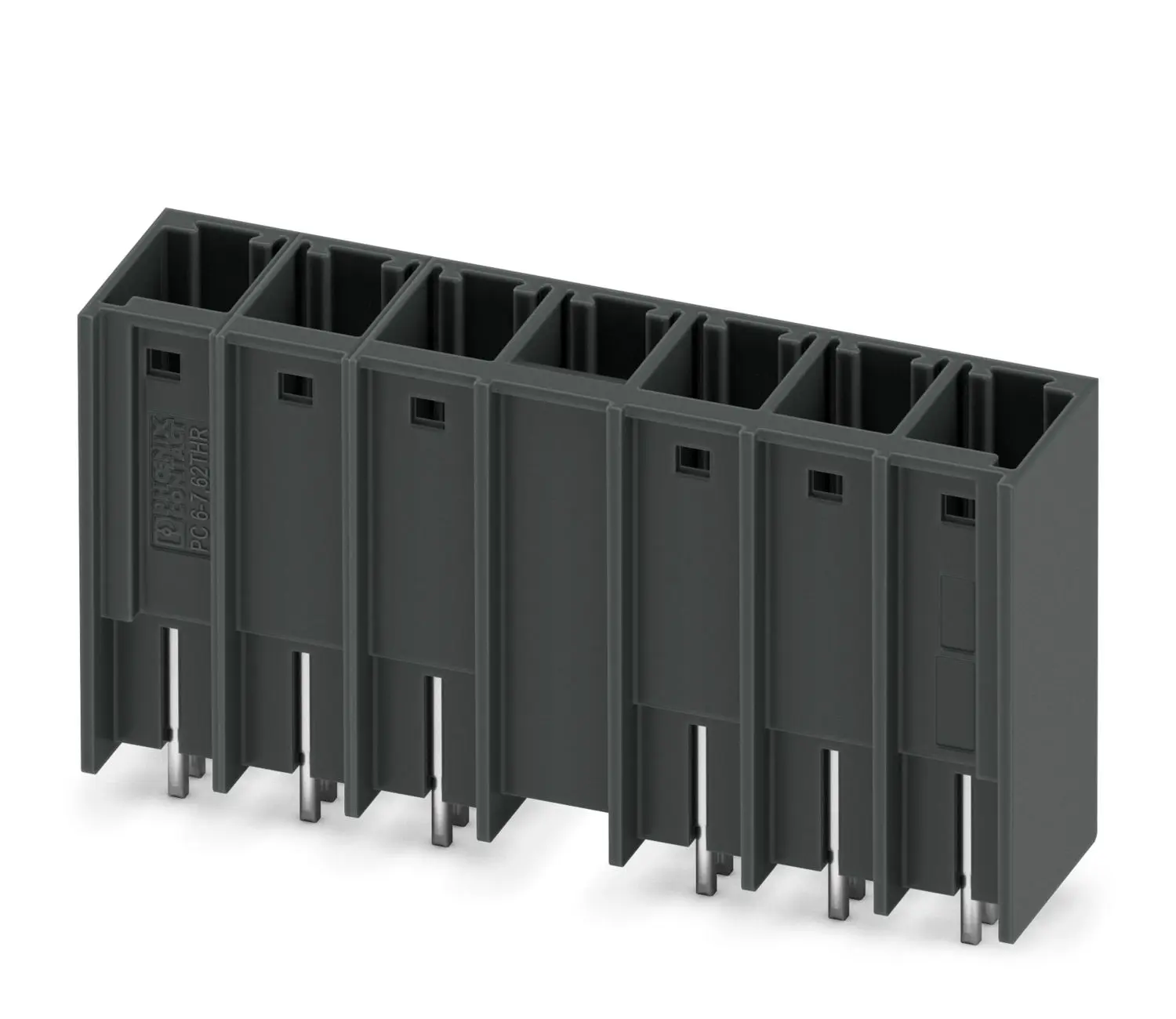 Produktfoto 1 von Phoenix Contact Steckbarer Klemmenblock Header 6-Kontakte 7.62mm-Raster