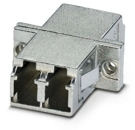 Produktfoto 1 von Phoenix Contact LWL-Adapter, LC, Multimodus, 0.2dB IL, 50/125 μm, Kabel ø 2.5 mm, Silber
