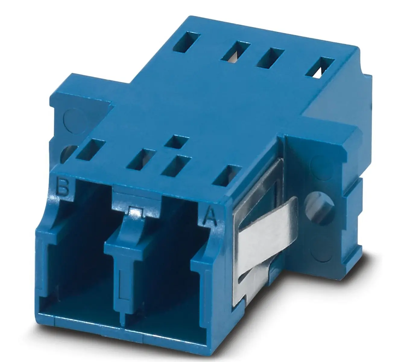 Produktfoto 1 von Phoenix Contact LWL-Adapter, LC, 0.2dB IL, 125 μm, Kabel ø 2.5 mm, Blau
