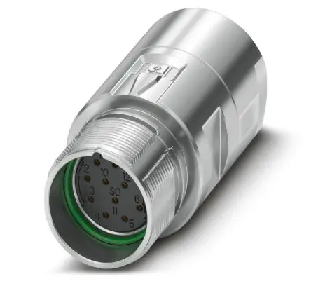 Produktfoto 1 von Phoenix Contact M23 PRO M23 Rundsteckverbinder Buchse 12-polig Buchse 8A Kabel IP66, IP68